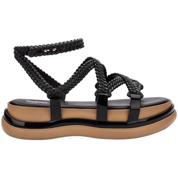 Sapatos Mulher Sandálias Melissa Alto: 6 a 8cm - Black/Beige Preto
