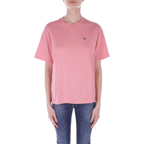 Textil Mulher Quiksilver Kortärmad T-shirt How Are You Feeling Lacoste TF7215 Rosa
