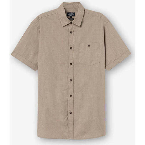 Textil Homem Camisas mangas comprida Tiffosi 10053865-117-7-1 Bege