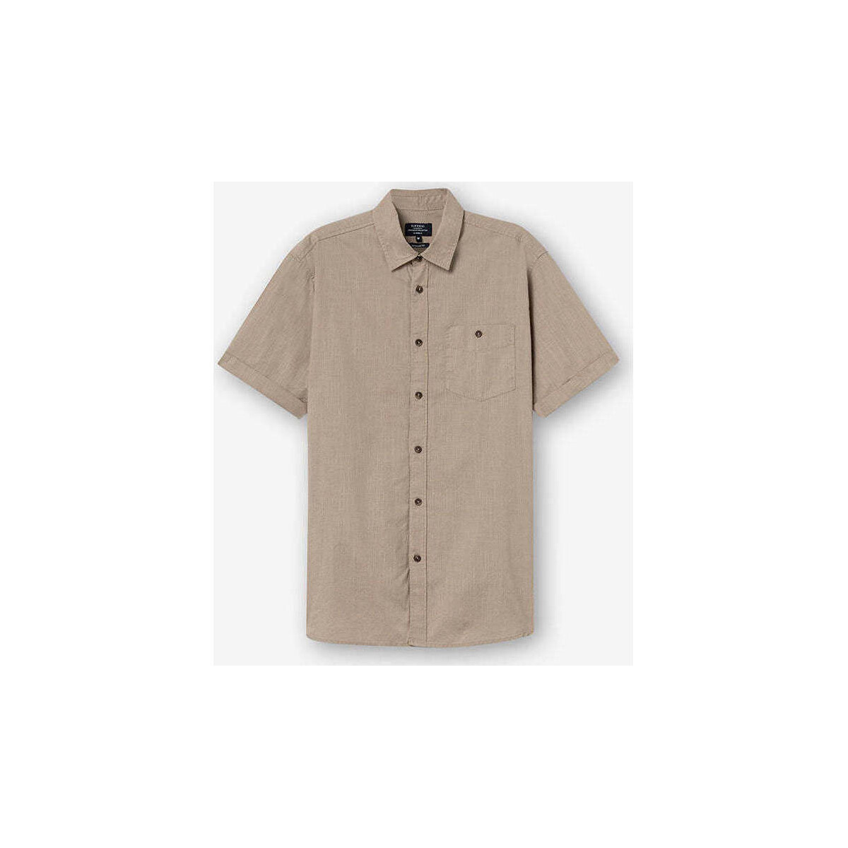 Textil Homem Camisas mangas comprida Tiffosi 10053865-117-7-1 Bege