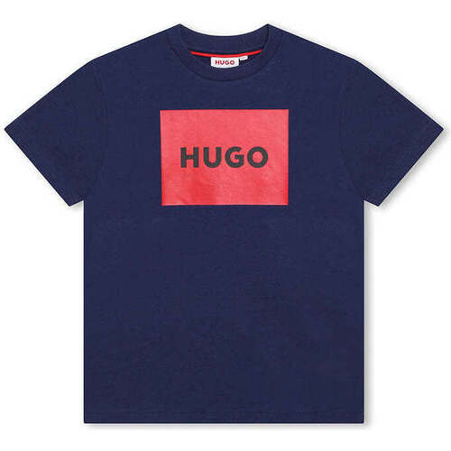 Textil Rapaz T-shirts e Pólos Hugo Boss Kids G00006-84N-3-19 Azul