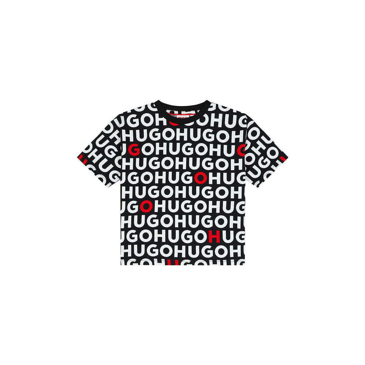 Textil Rapaz T-shirts e Pólos Hugo Boss Kids G00013-M99-2-19 Preto
