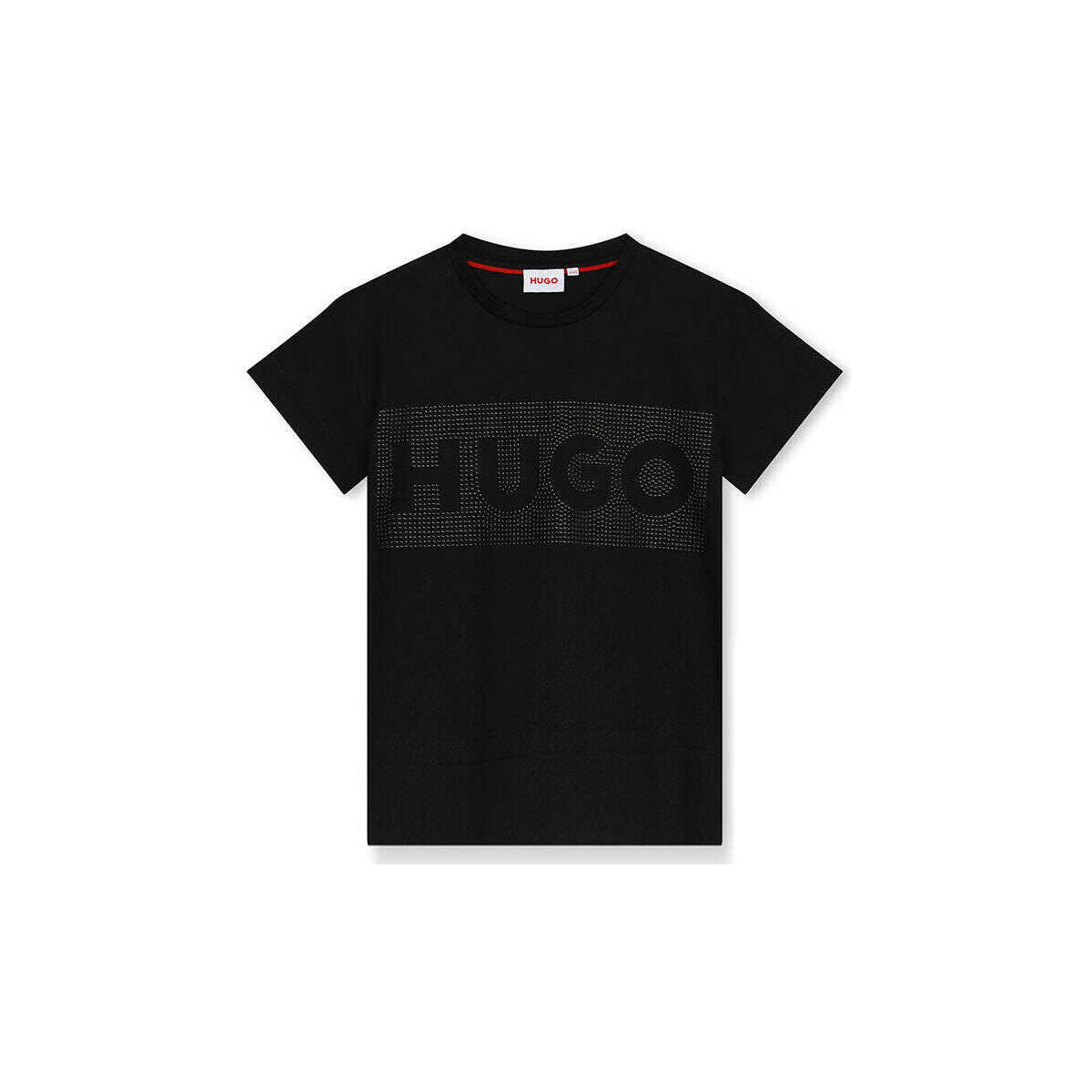 Textil Rapariga T-shirts e Pólos Hugo Boss Kids G00082-09B-2-25 Preto