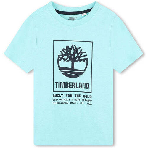 Textil Rapaz T-shirts e Pólos Timberland Crew T60082-75W-37-19 Azul