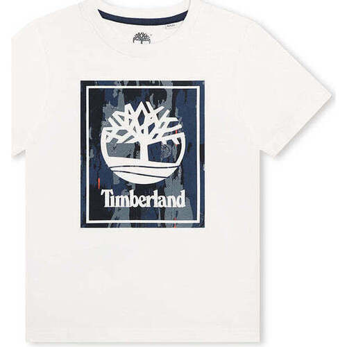 Textil Rapaz T-shirts e Pólos Timberland 2Band T60085-10P-1-19 Branco