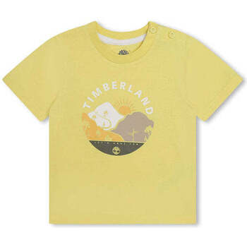 Textil Rapaz T-shirts e Pólos Timberland T60102-518-5-17 Amarelo