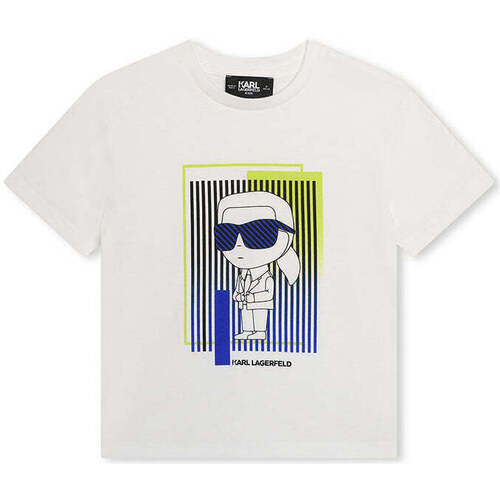 Textil Rapaz Casacos de malha Karl Lagerfeld Z30041-10P-1-23 Branco
