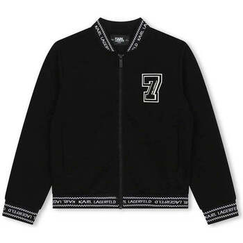 Textil Rapaz Camisolas e casacos de malha Karl Lagerfeld Z30048-09B-2-23 Preto