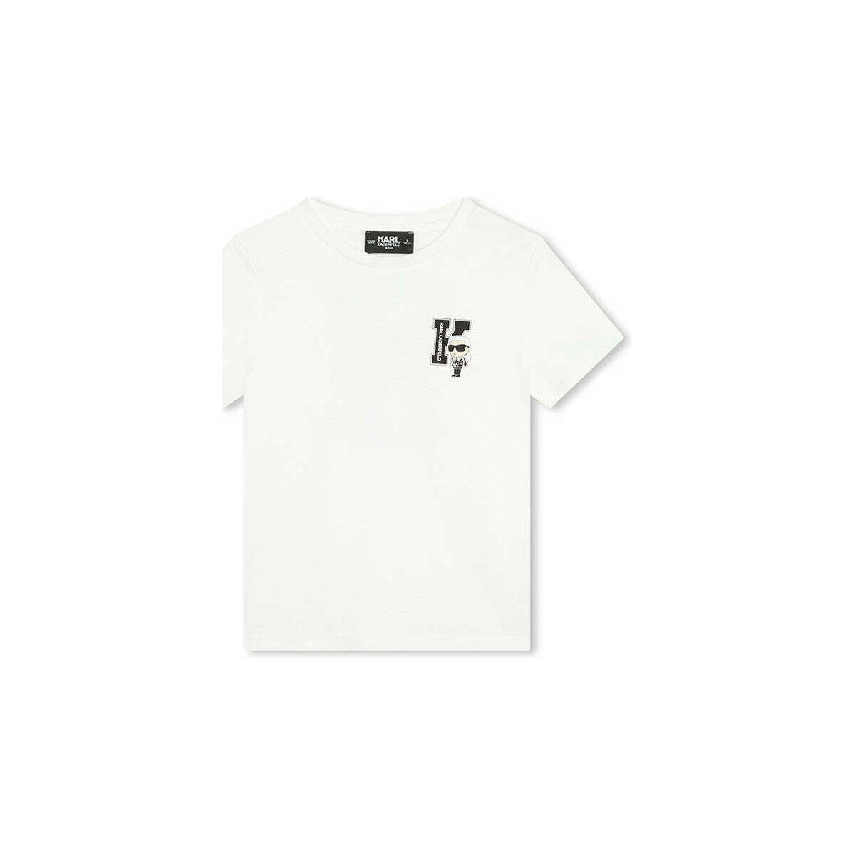Textil Rapaz T-shirts e Pólos Karl Lagerfeld Z30054-N50-1-23 Branco