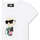 Textil Rapariga T-shirts e Pólos Karl Lagerfeld Z30111-10P-1-17 Branco