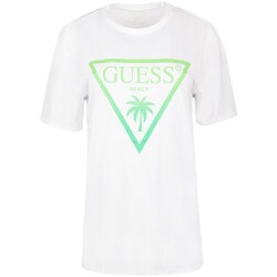 Textil Homem T-Shirt mangas curtas Guess F4GI00J1311G011 Branco
