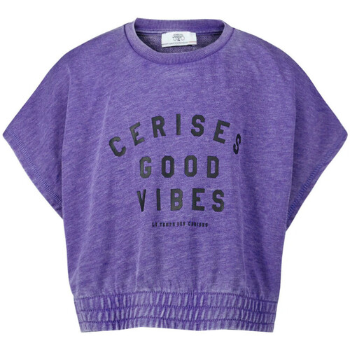 Textil Rapariga T-shirts e Pólos Le Temps des Cerises  Violeta