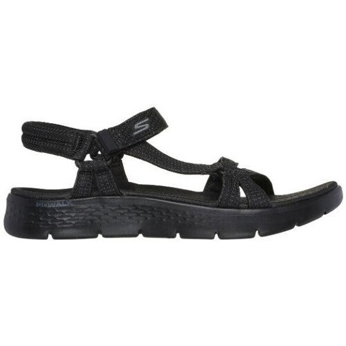 Sapatos Mulher Sandálias 216015-NVGY Skechers 141451 GO WALK FLEX SANDAL Preto