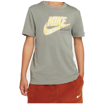 Textil Rapaz T-Shirt mangas curtas Nike Base 86L823 Cinza