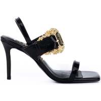 Sapatos Mulher Sandálias Versace Swingers Jeans Couture Emily Preto
