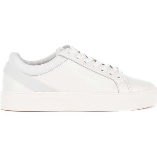 Sapatos Homem Sapatilhas Calvin Klein perforated JEANS Low Top Lace Up Archive Stripe Branco