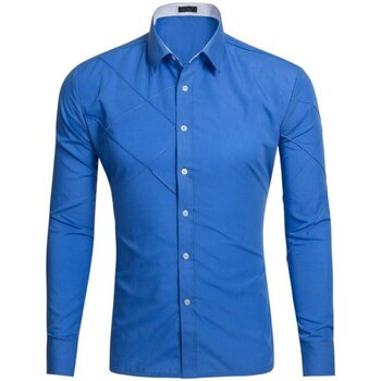Textil Homem Camisas mangas comprida Deli.s GD017 Azul