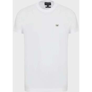 Textil Homem T-shirts e Pólos Emporio Armani 8N1TQ61JRGZ0100-1-1 Branco