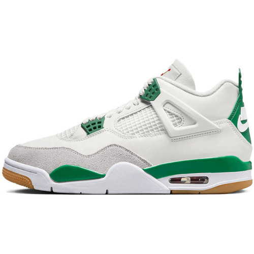 Sapatos Sapatos de caminhada Air Jordan 4 Retro SB Pine Green Branco
