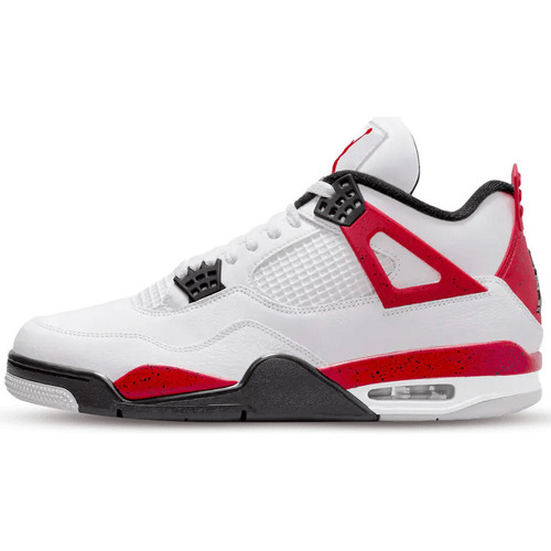 Sapatos Sapatos de caminhada Air Jordan 4 Red Cement Branco