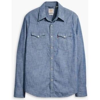 Textil Homem Camisas mangas comprida Levi's 85744 0067 - BARSTOW CHAMRAY-GRANT MID BLUE CHAMBRAY Azul