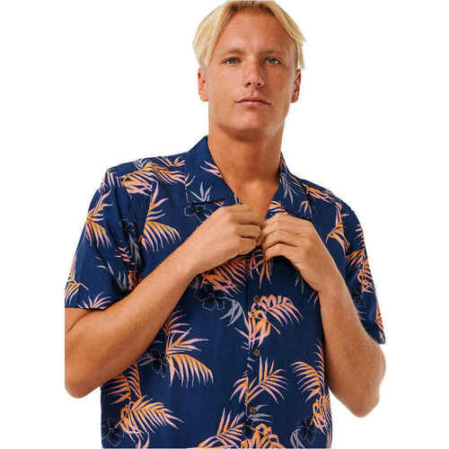 Rip Curl SURF REVIVAL FLORAL S/S SHIRT Marinho