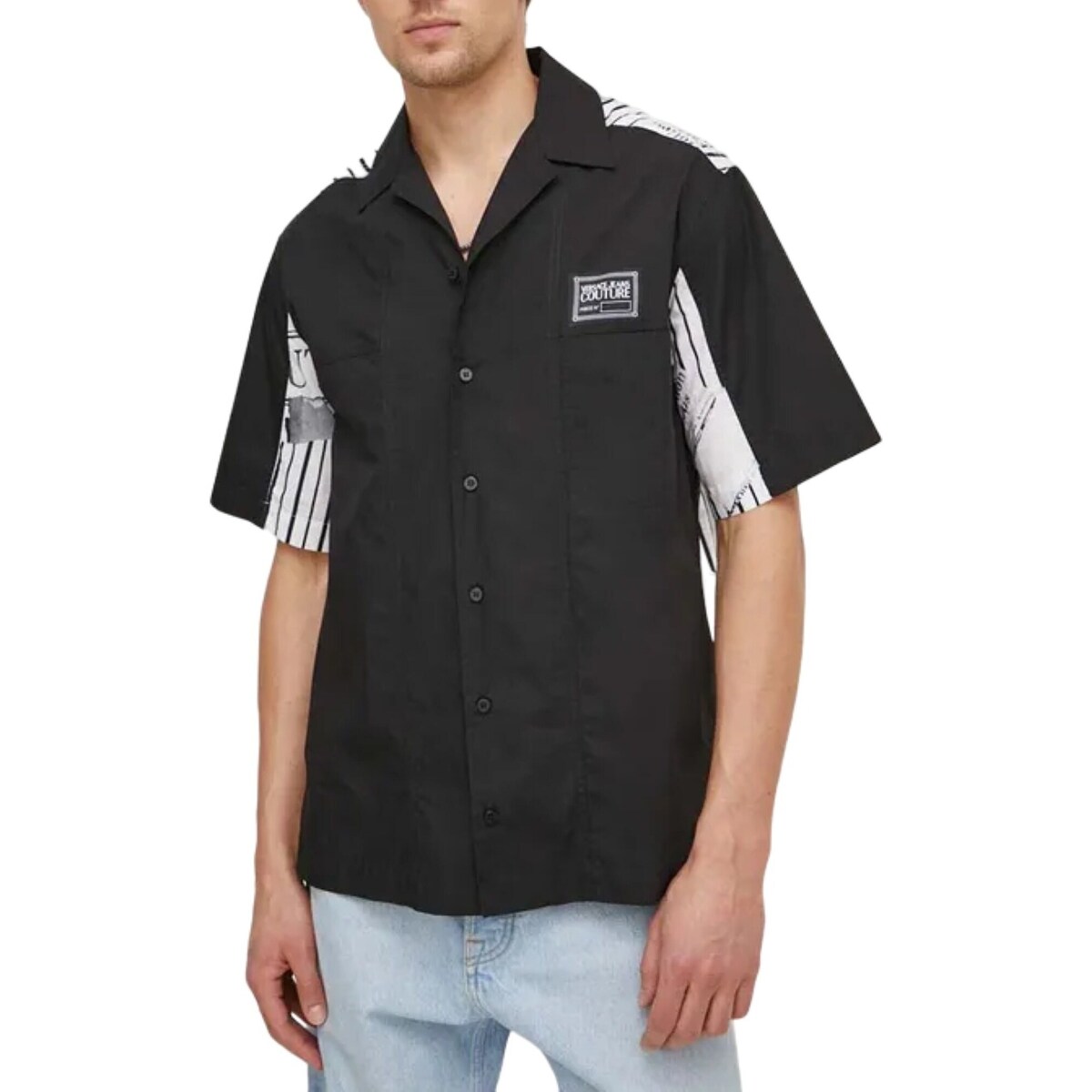 Textil Homem Camisas mangas comprida Versace Rag Jeans Couture 76GAL202-N0132 Preto