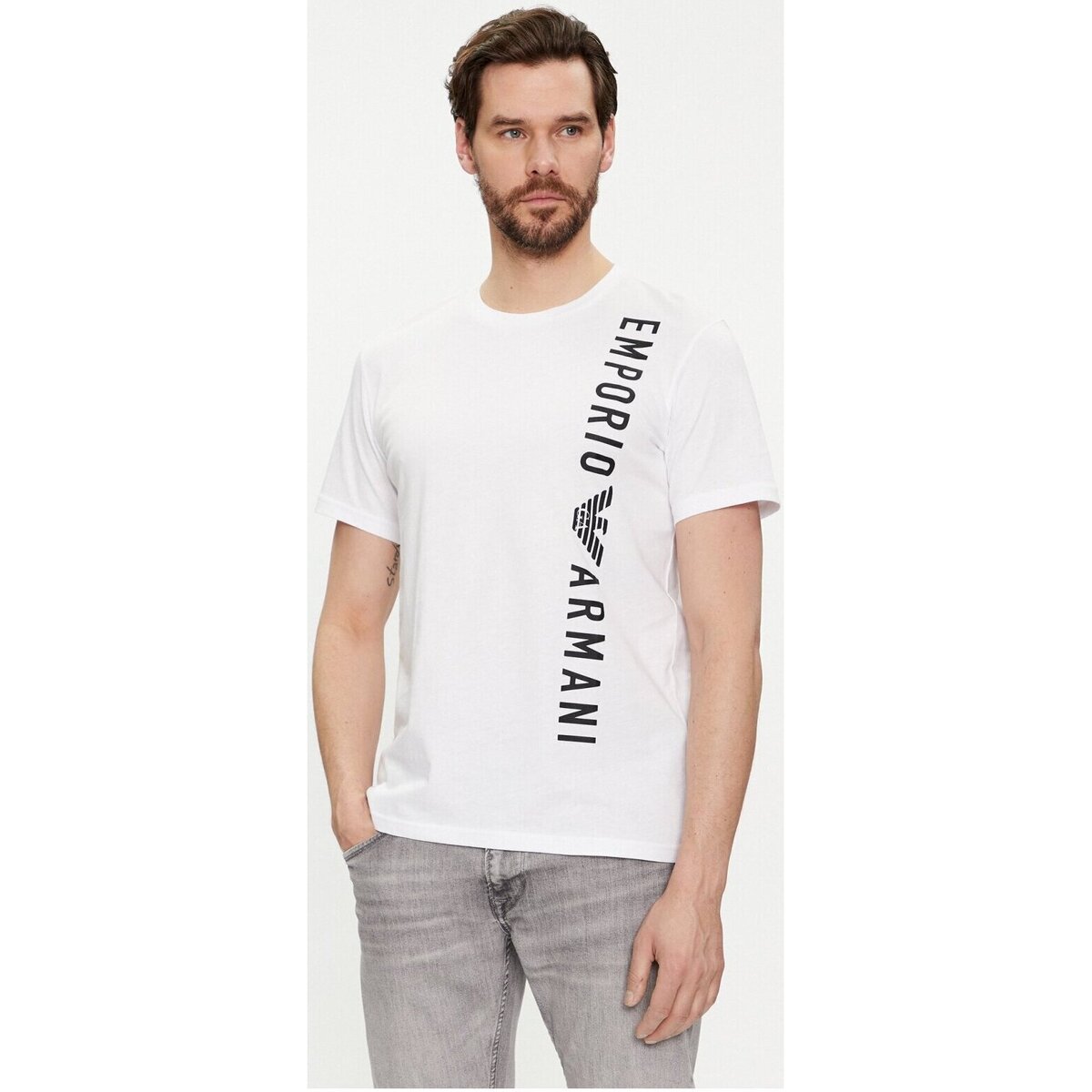 Textil Homem T-Shirt mangas curtas Emporio Armani 211818 4R479 Branco