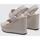 Sapatos Mulher Marsupio CALVIN KLEIN JEANS WEDGE SANDAL WEBBING IN MR Branco