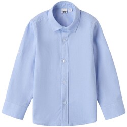 Textil Rapaz Camisas mangas comprida Ido 48230 Azul