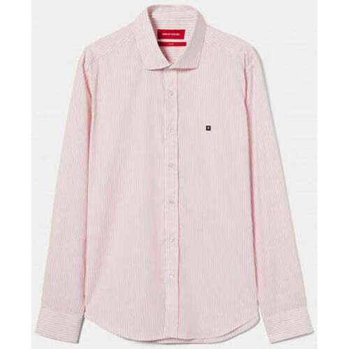 Textil Homem Camisas mangas comprida T-shirts e Pólos LP004048-405-9-1 Rosa