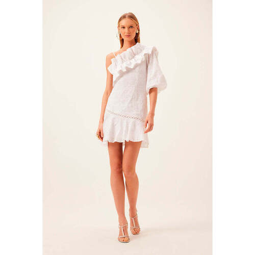 Textil Mulher Vestidos Dimy VES31811-1-2 Branco