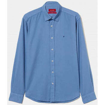 Textil Homem Camisas mangas comprida Botins / Botas Baixas LP004120-550-3-1 Azul