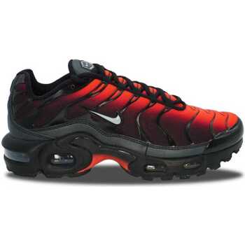 Sapatos Rapaz Sapatilhas Nike number Air Max Plus TN Black Crimson Preto
