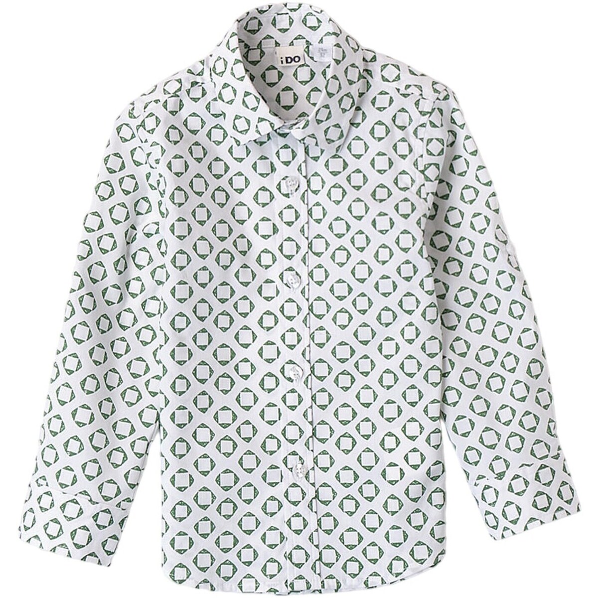 Textil Rapaz Camisas mangas comprida Ido 48231 Branco