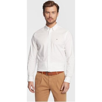 Textil Homem Camisas mangas comprida Tommy Hilfiger MW0MW25037 Branco