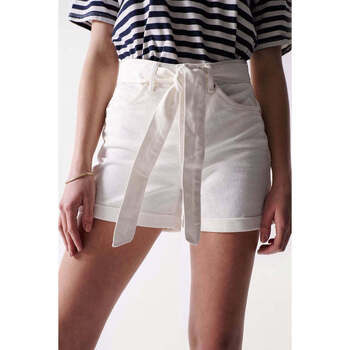 Textil Mulher Shorts / Bermudas Salsa 21004888-010-1-37 Branco
