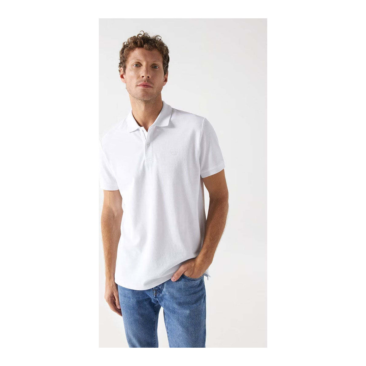 Textil Homem T-shirts e Pólos Salsa 21005640-001-1-1 Branco