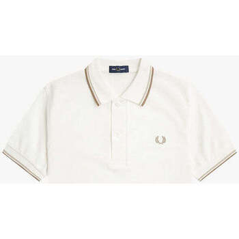 Textil Rapaz T-shirts e Pólos Fred Perry Kids SY3660-U83-1-21 Branco