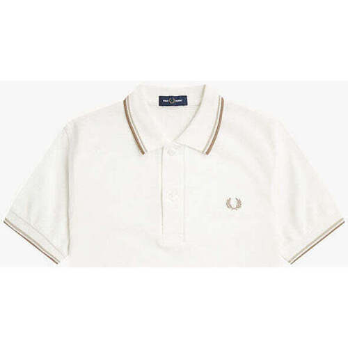 Textil Rapaz T-shirts e Pólos Fred Perry Kids SY3660-U83-1-21 Branco