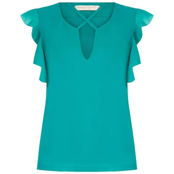 Textil Mulher camisas Rinascimento CFC0118792003 Verde pavão