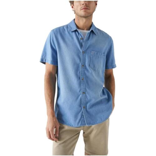 Textil Homem Camisas mangas comprida Salsa  Azul