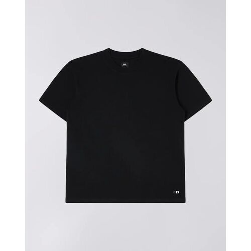 Textil Homem T-shirts e Pólos Edwin I030214.89.67 OVERSIZE BASIC-BLACK Preto
