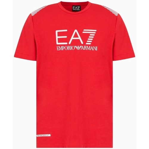 Textil Homem T-shirts e Pólos Emporio Armani EA7 3DPT29PJULZ Vermelho