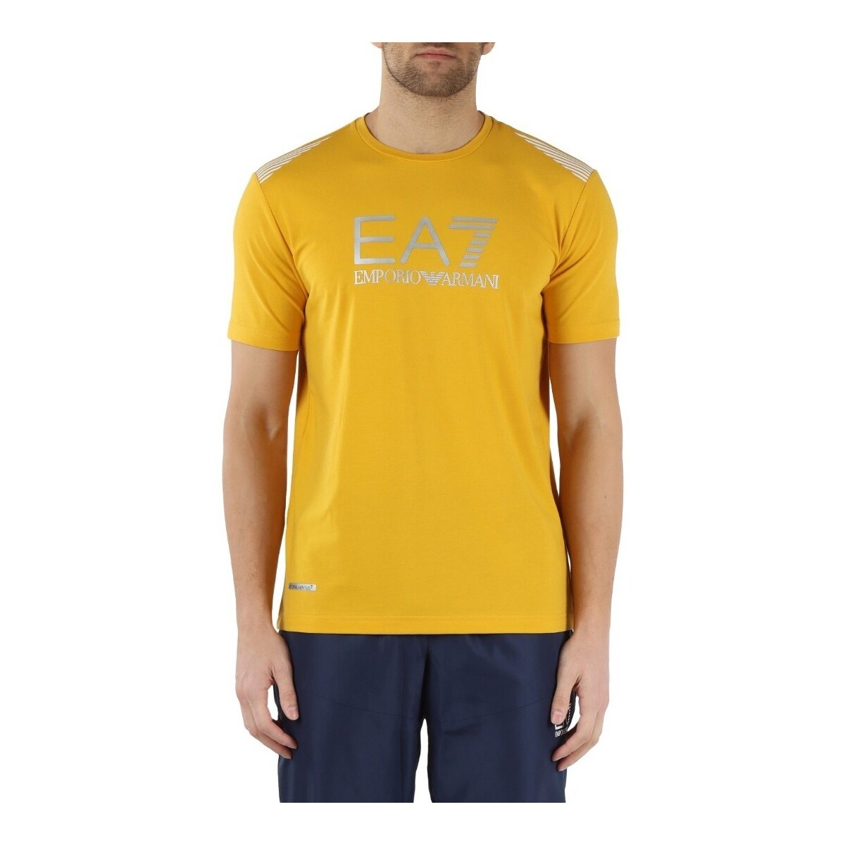Textil Homem T-shirts e Pólos Emporio Armani EA7 3DPT29PJULZ Amarelo