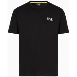 Textil Homem T-shirts e Pólos Emporio Armani EA7 3DPT35PJ02Z Preto