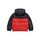 Textil Rapaz Quispos Guess HOODED LS PADDED PUFFER W/ZIP Preto / Vermelho