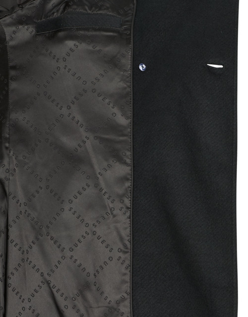 Guess AMELIA DOUBLE BREAST BELT COAT Preto