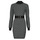 Textil Mulher Vestidos curtos Guess LISE 4G LS BELTED DRESS SWTR Preto