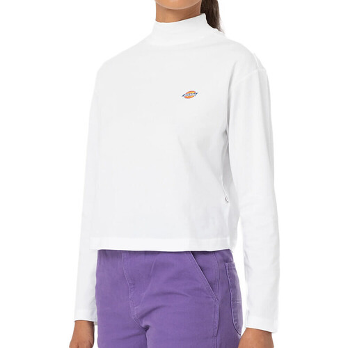 Textil Mulher T-shirt Manches Courtes Col Rond Pur Coton Jocoby Dickies  Branco